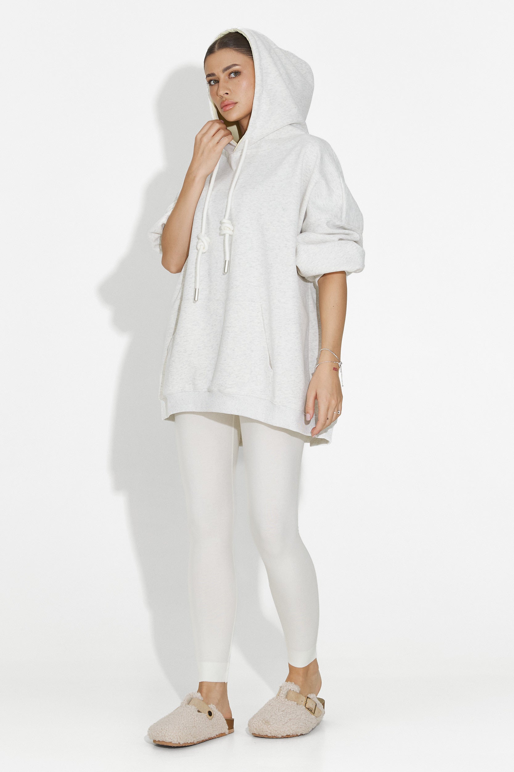 Hanorac dama casual gri Noblesa Bogas