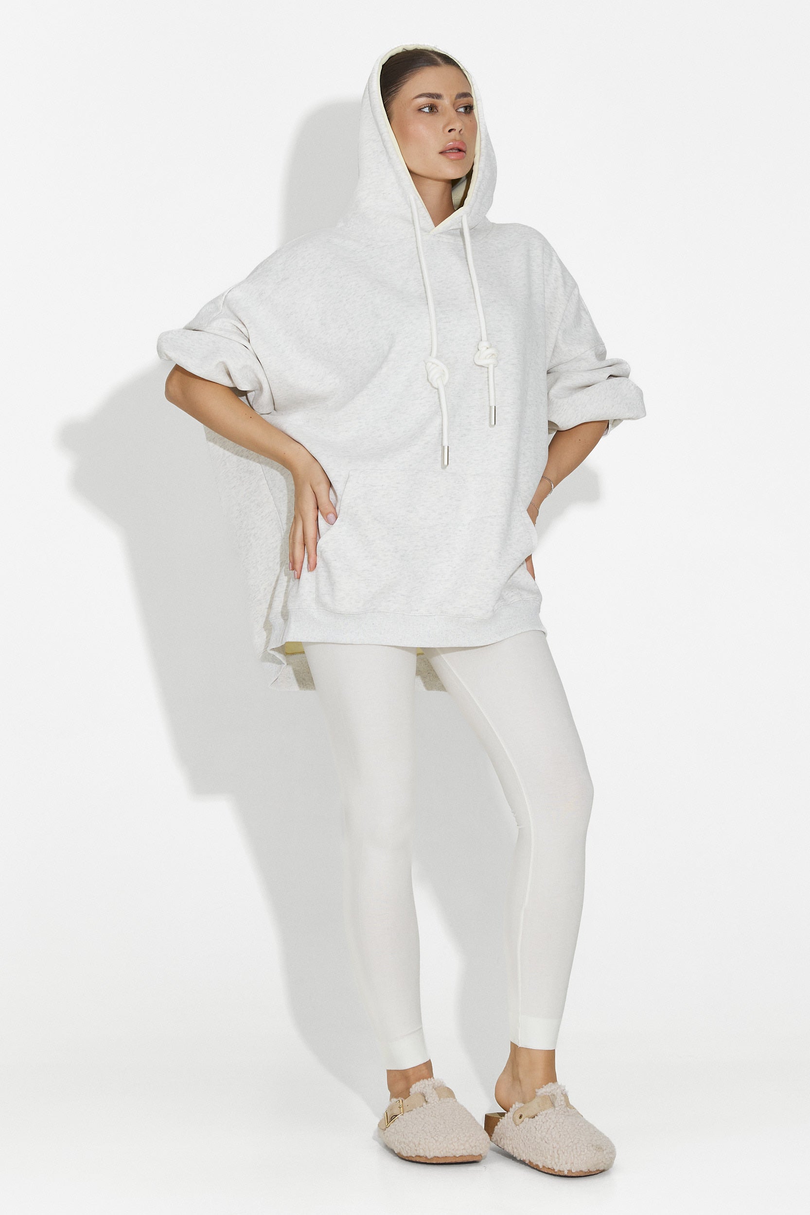 Hanorac dama casual gri Noblesa Bogas