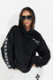 Hanorac dama casual negru Perdela Bogas