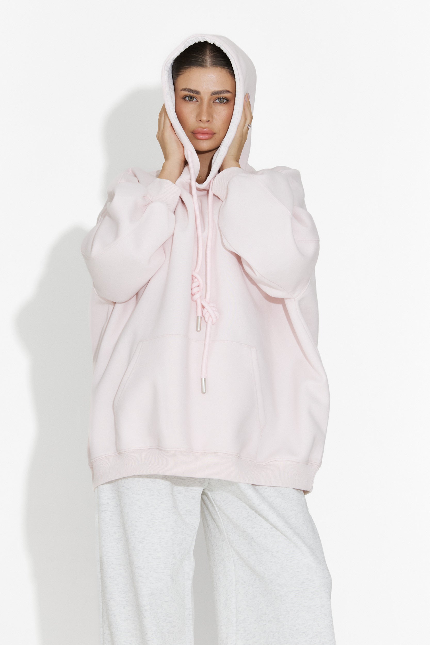 Hanorac dama casual roz Noblesa Bogas