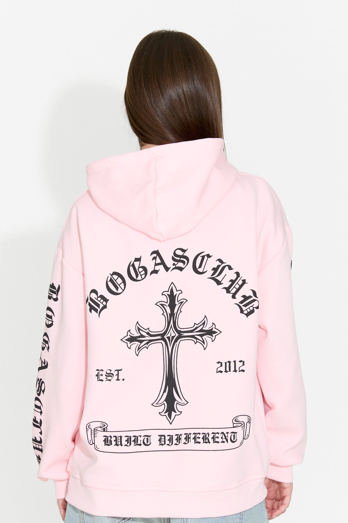 Hanorac dama casual roz Perdela Bogas