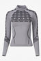 Seamless Bogas Casual Grey Ladies Sweater