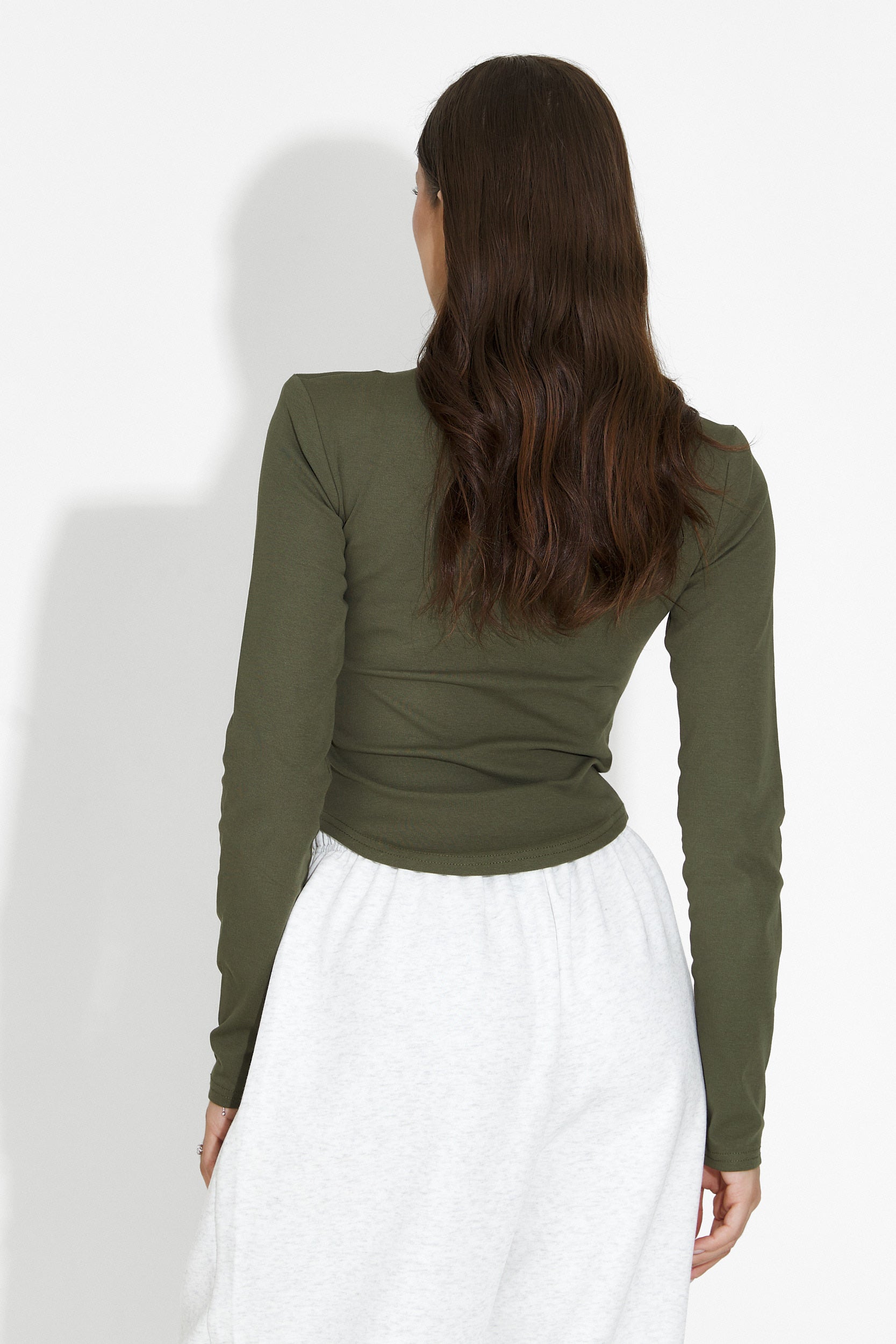 Fenalya Bogas Casual Khaki Ladies Sweater