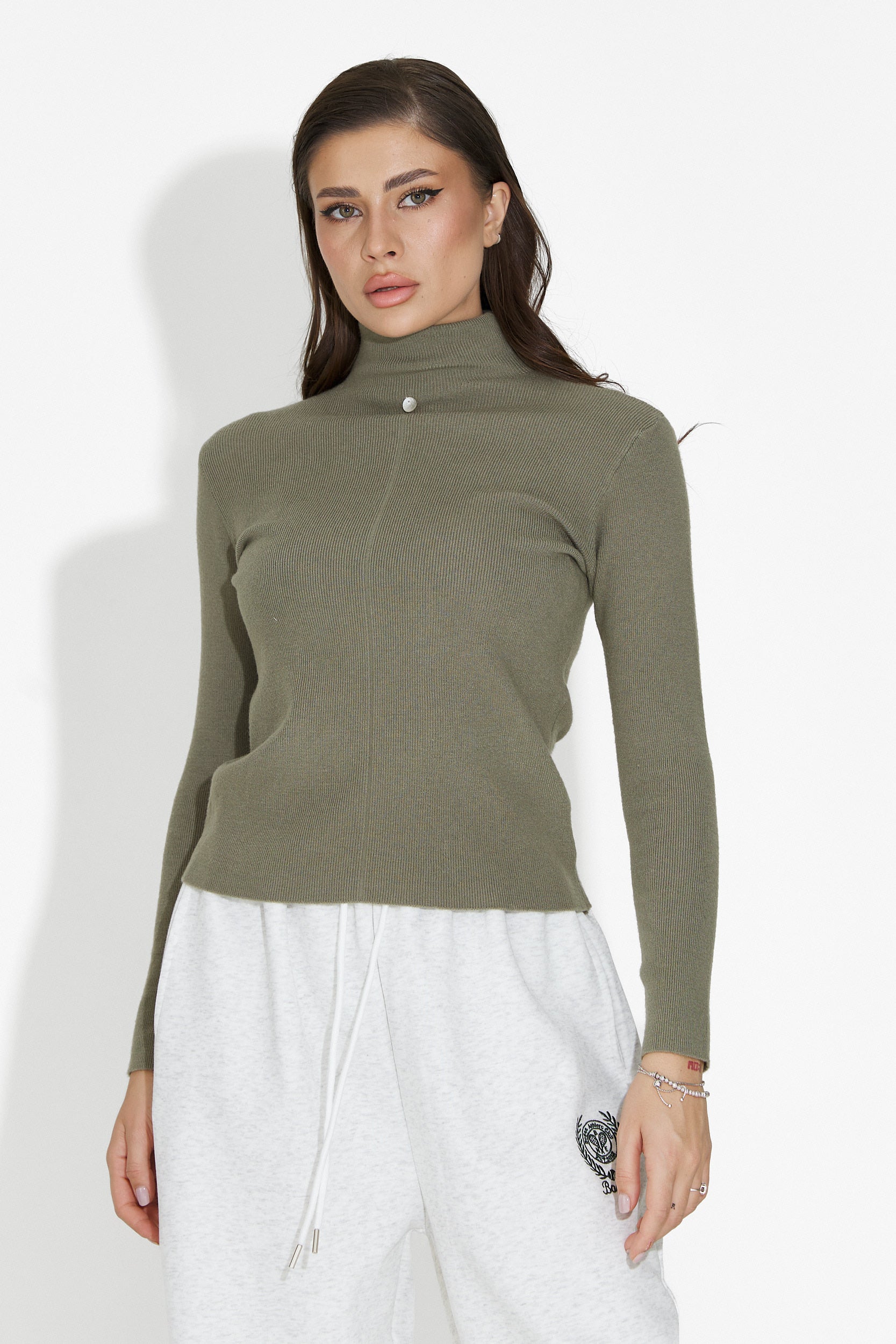 Helanca dama casual Kaki Invera Bogas