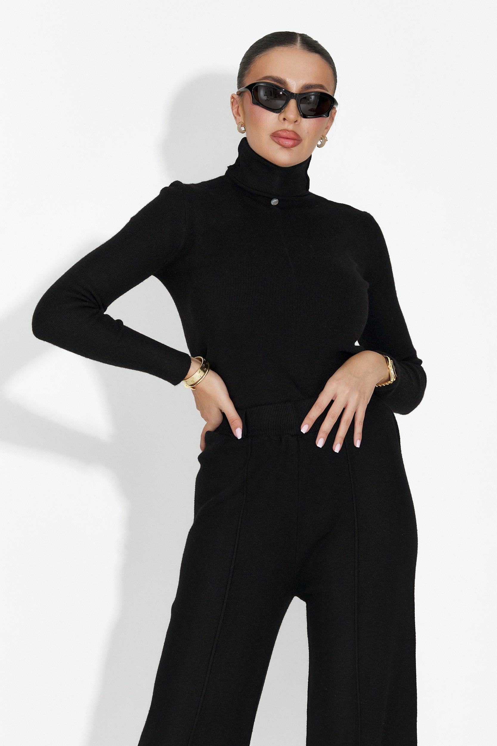 Helanca dama casual neagra Invera Bogas