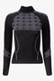 Bogas Seamless Black Casual Ladies Sweater