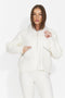 Jacheta casual crem Luzlea Bogas