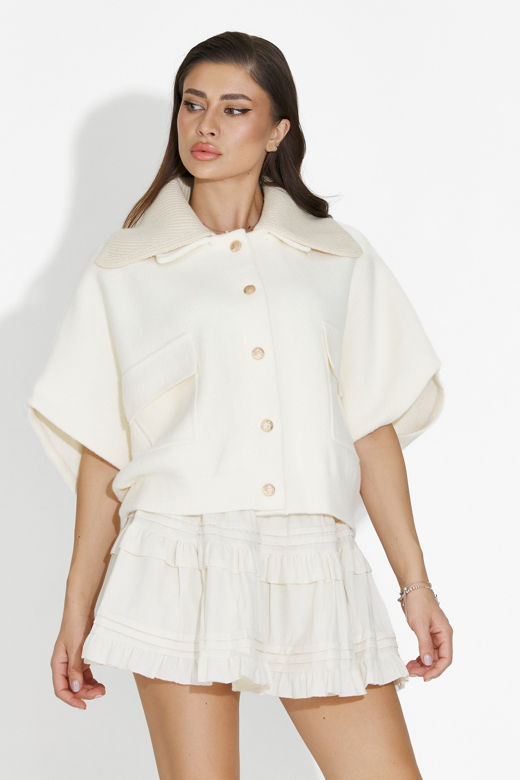 Jacheta dama casual bej Cariolia Bogas