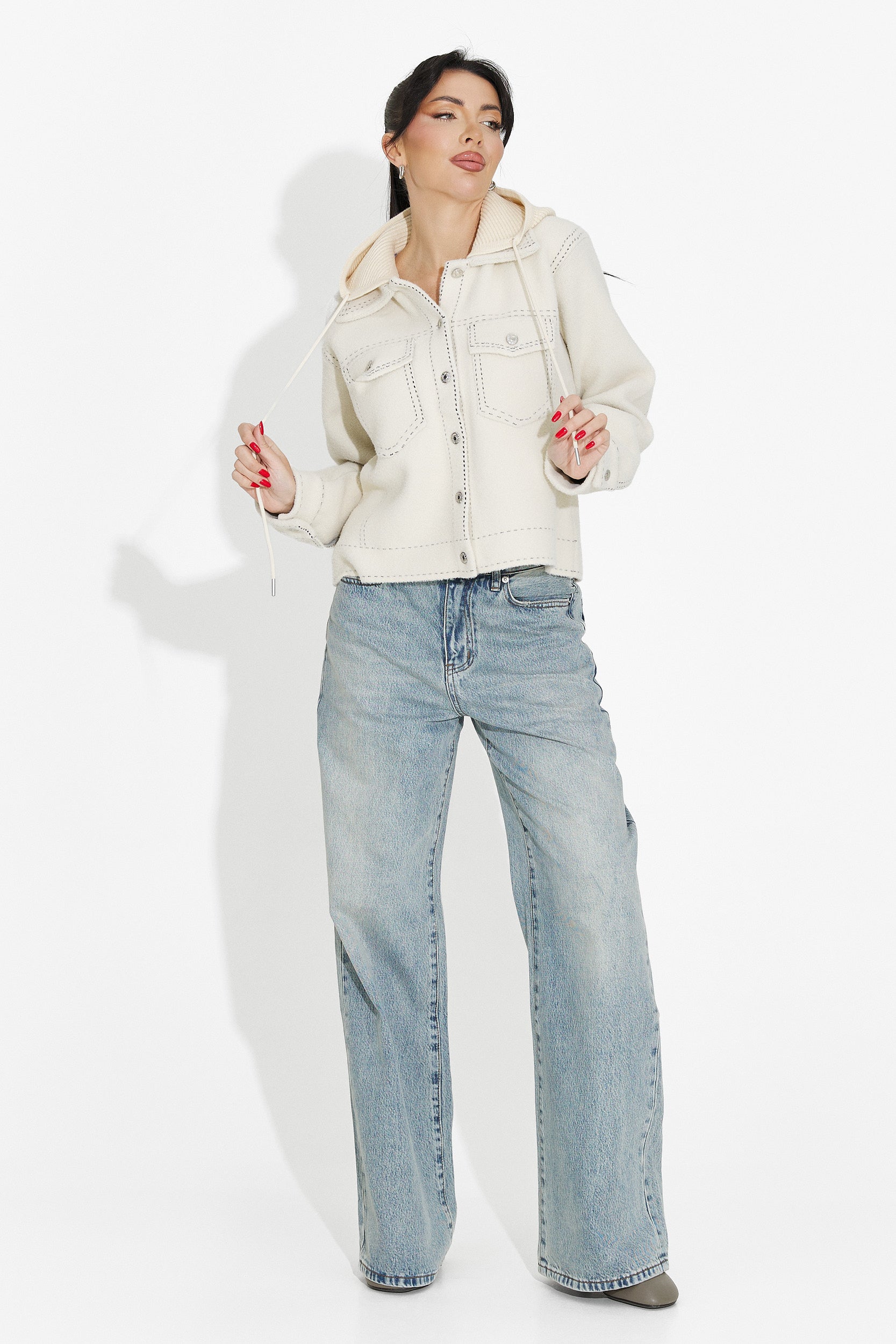 Women's casual beige jacket Mirtha Bogas