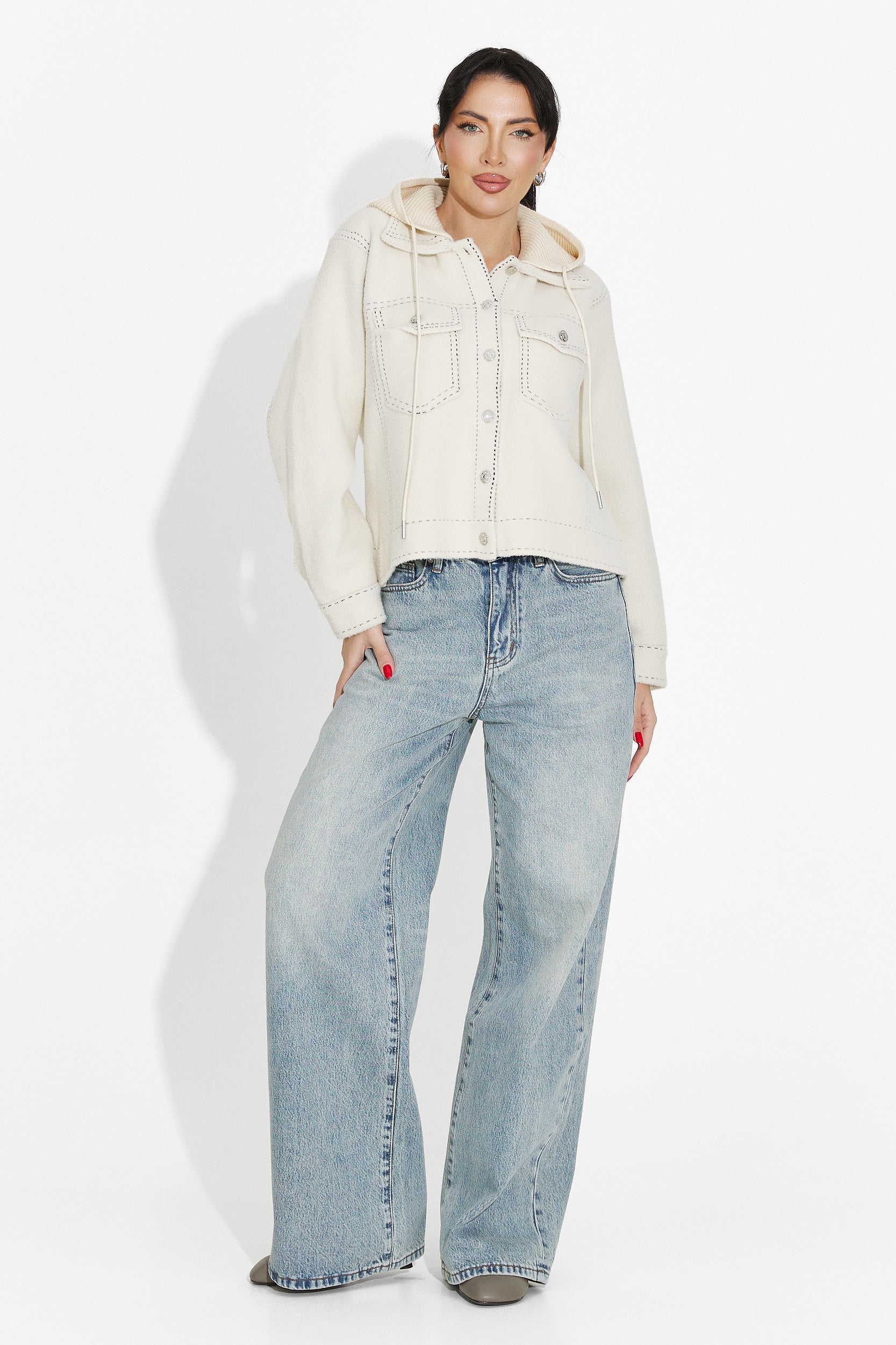 Women's casual beige jacket Mirtha Bogas