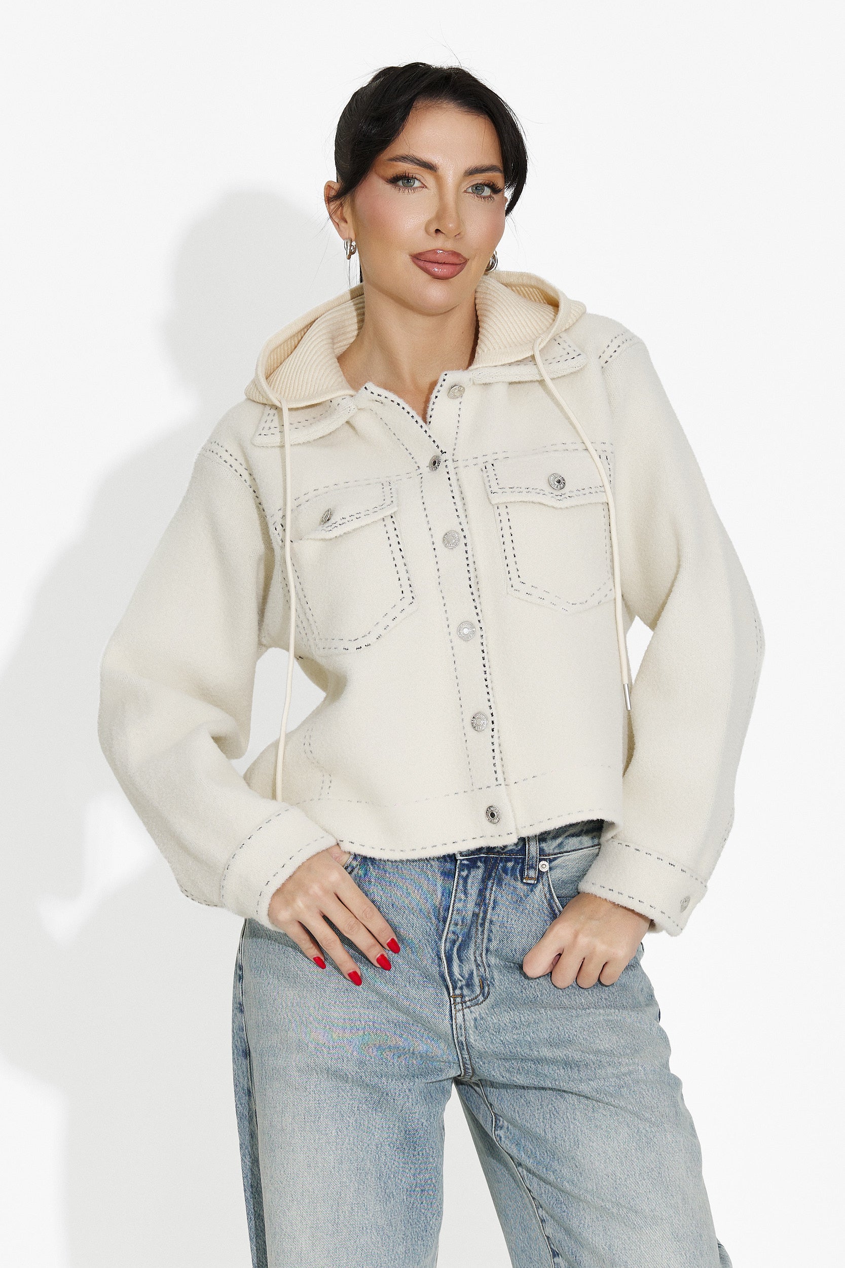 Women's casual beige jacket Mirtha Bogas