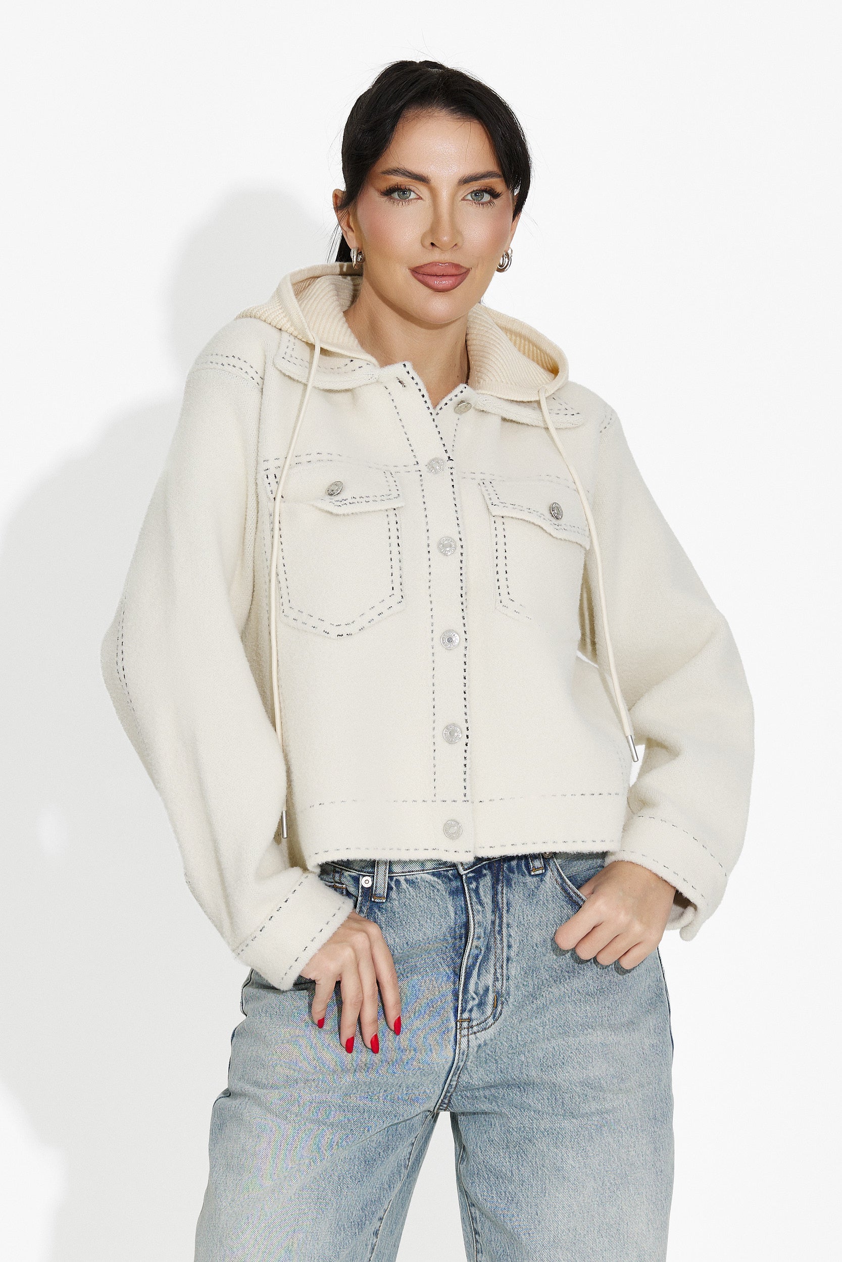 Women's casual beige jacket Mirtha Bogas