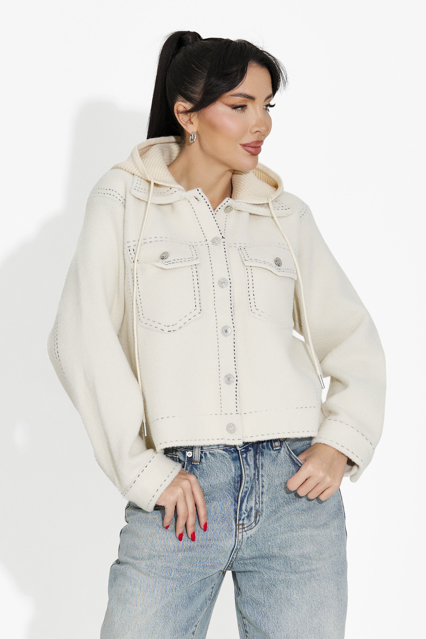 Women's casual beige jacket Mirtha Bogas