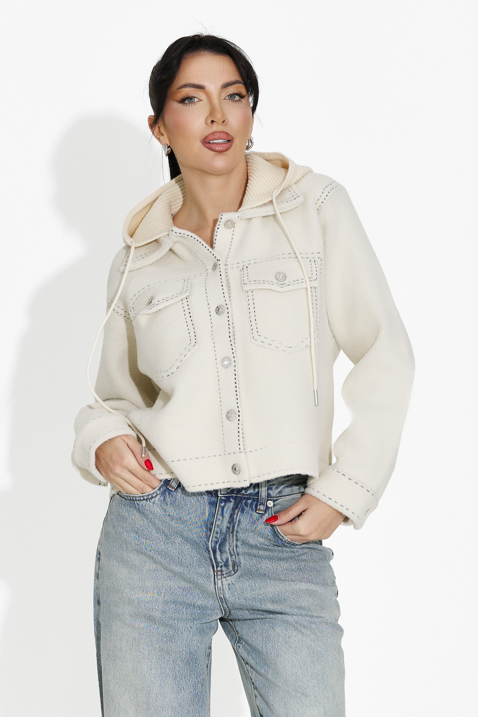 Women's casual beige jacket Mirtha Bogas