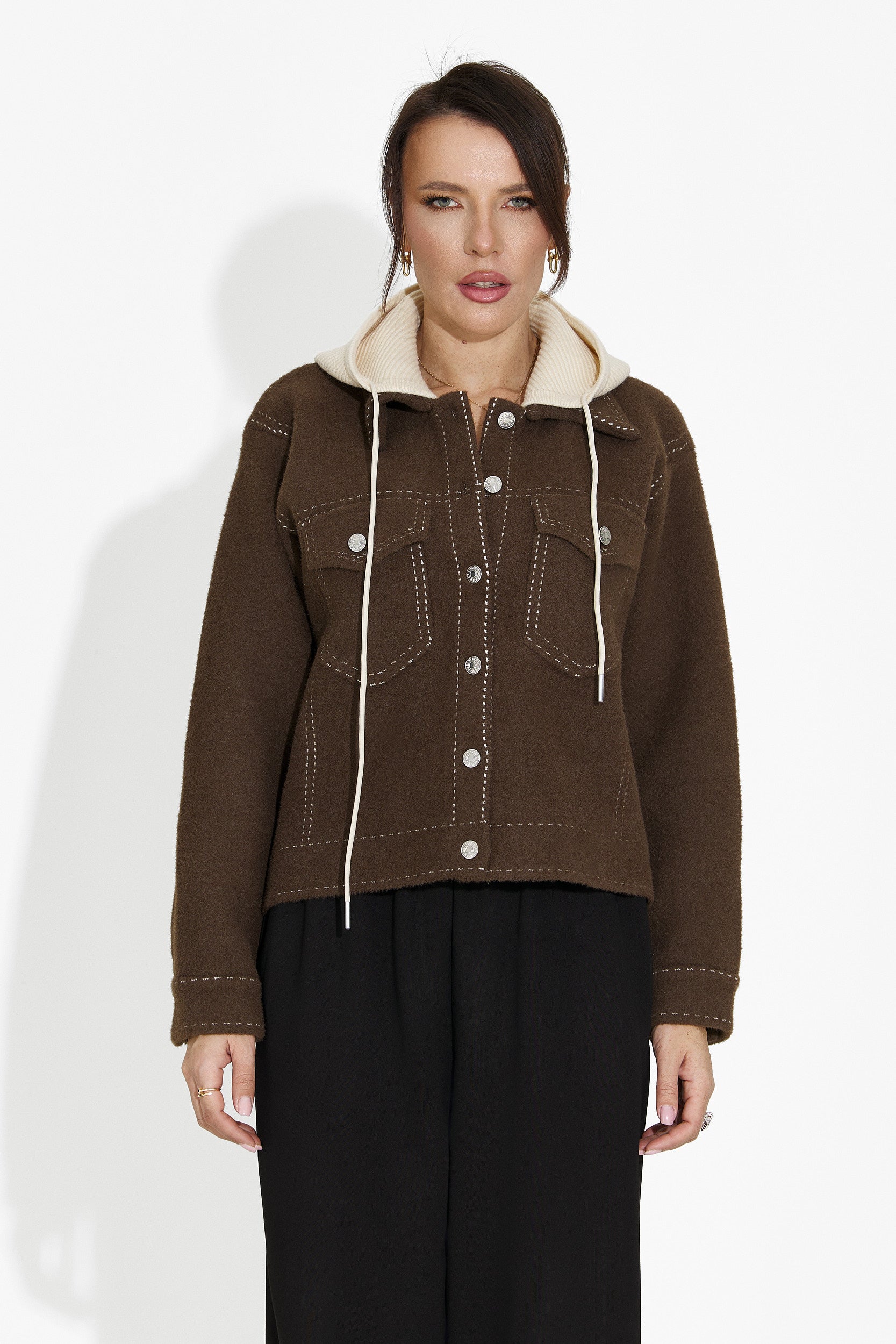 Women's casual brown jacket Mirtha Bogas