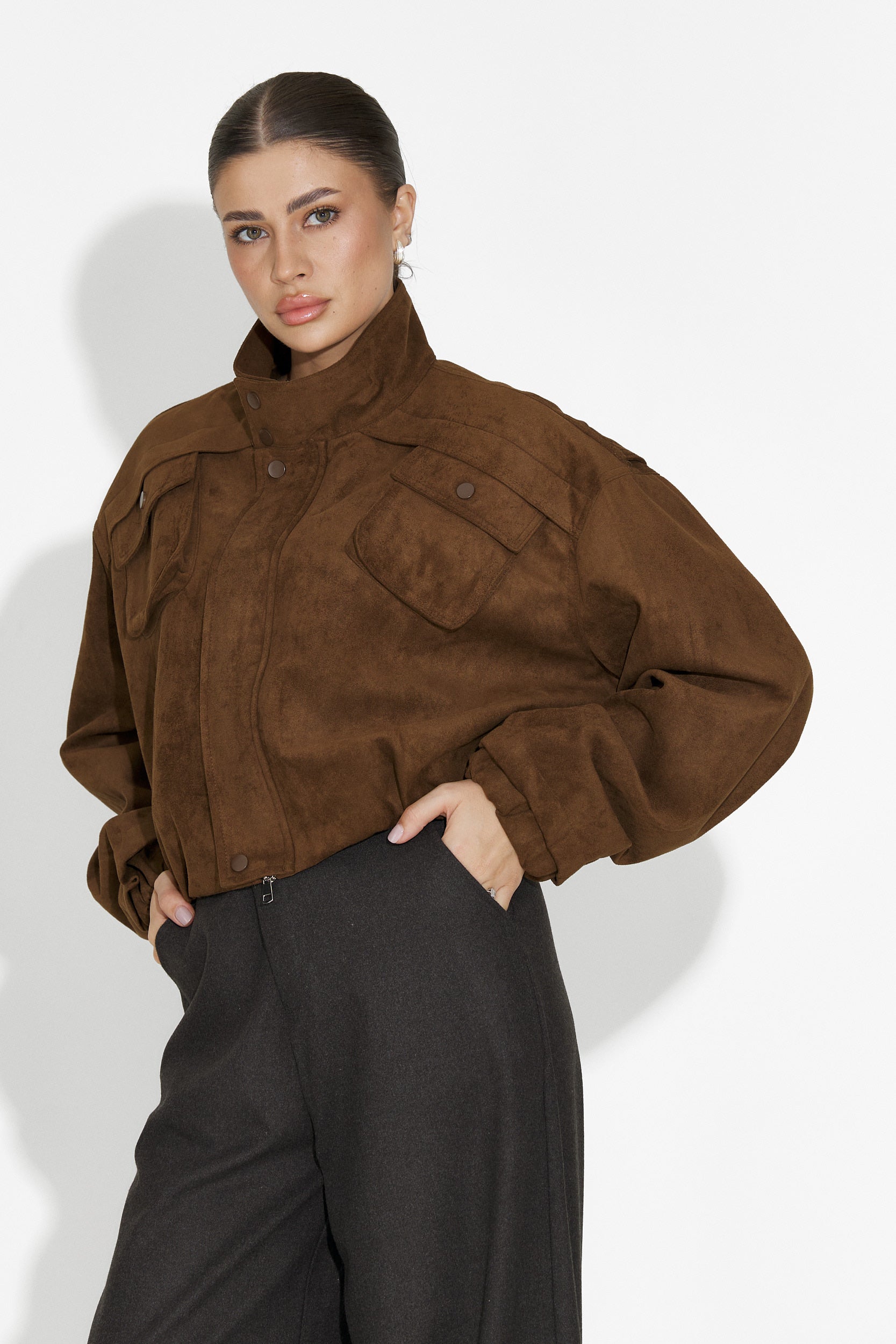 Jacheta dama casual maro Trinidad Bogas