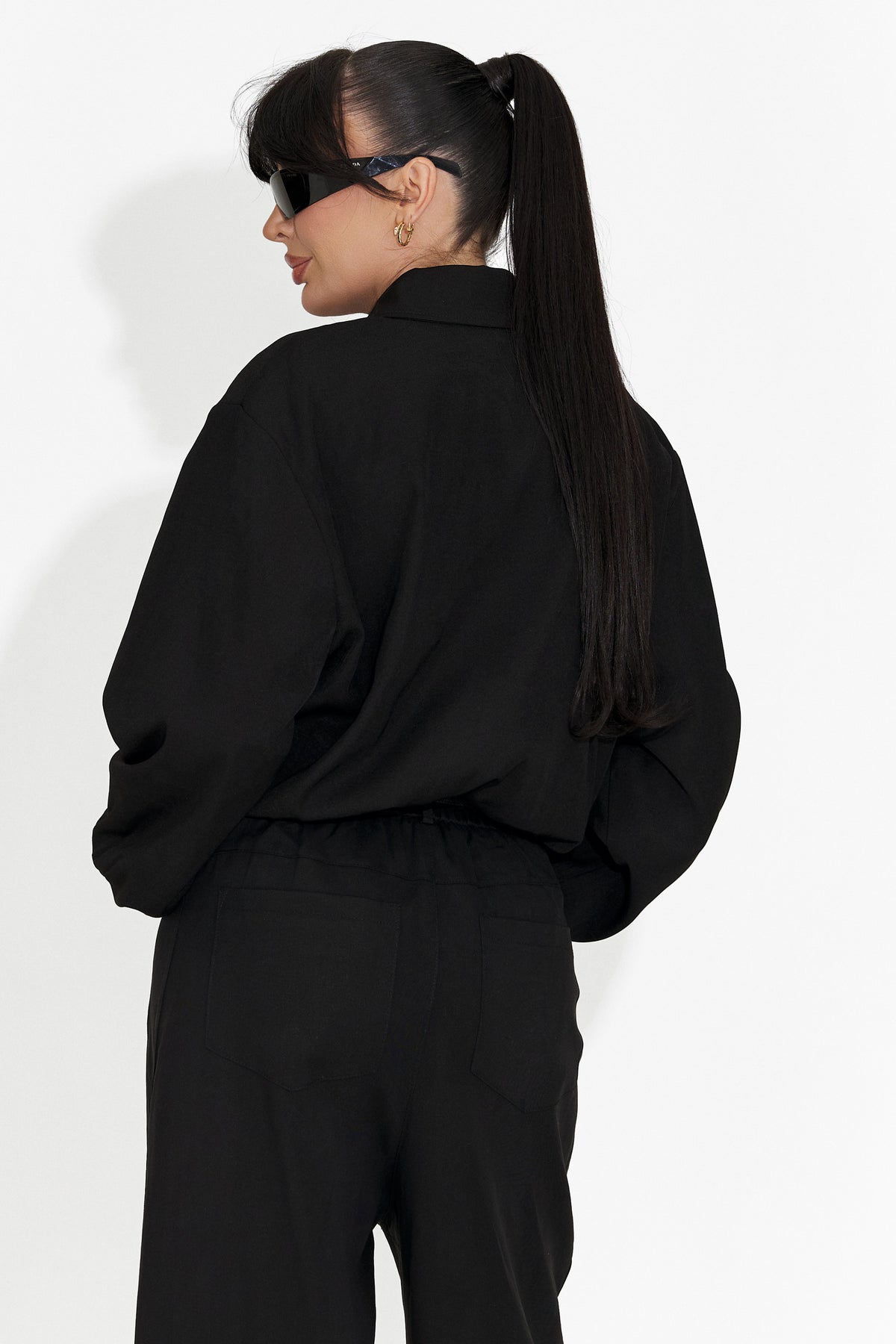 Jacheta dama casual neagra Giona Bogas, imaginea 2 din 7
