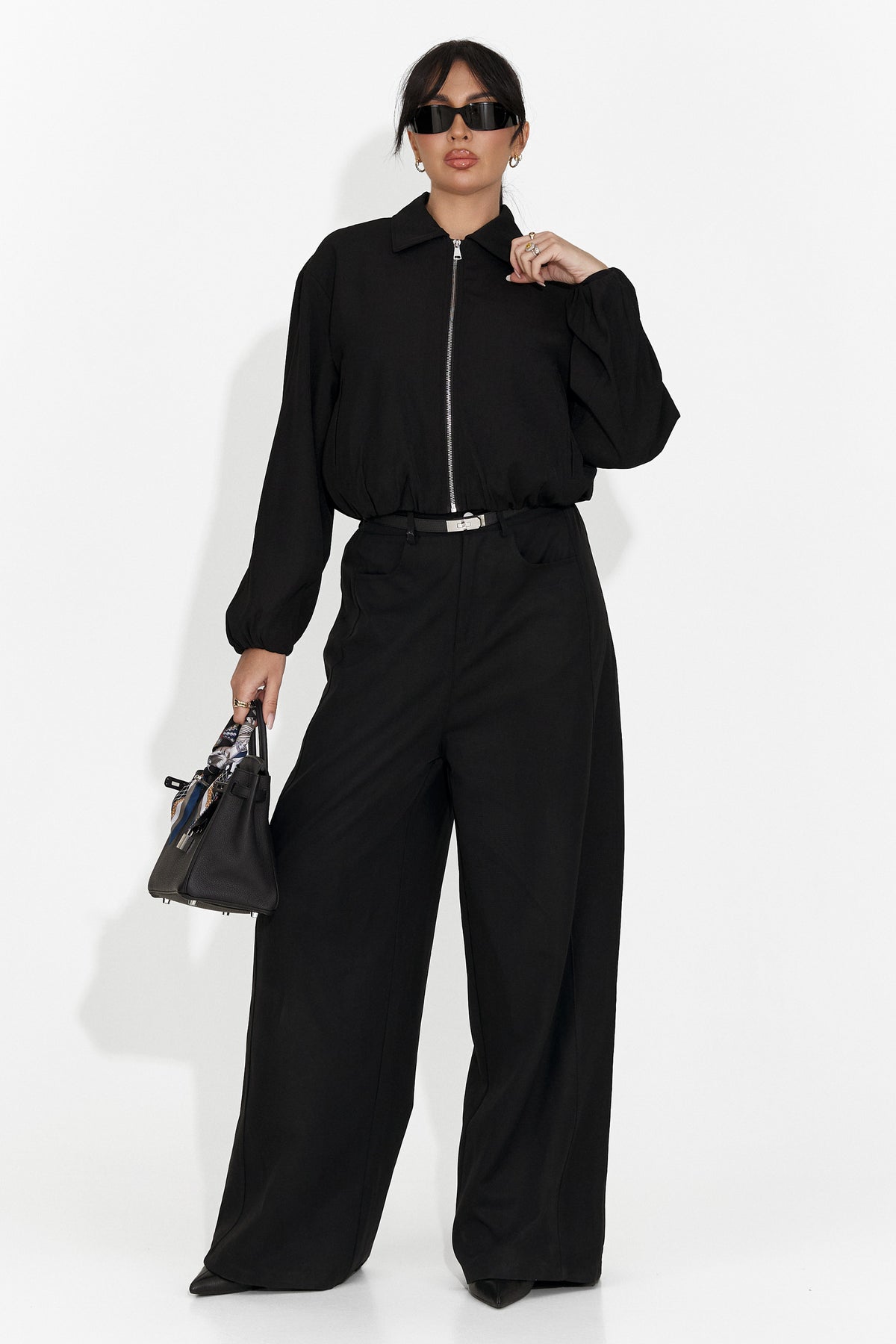 Jacheta dama casual neagra Giona Bogas, imaginea 6 din 7
