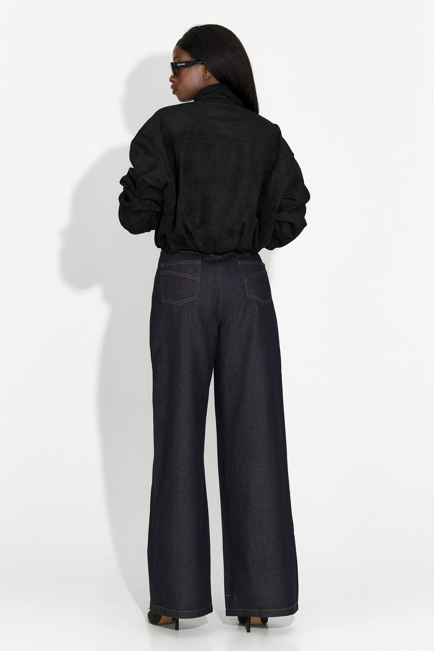 Jacheta dama casual neagra Trinidad Bogas