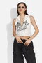 Bryona Bogas Casual White Women's Tank Top