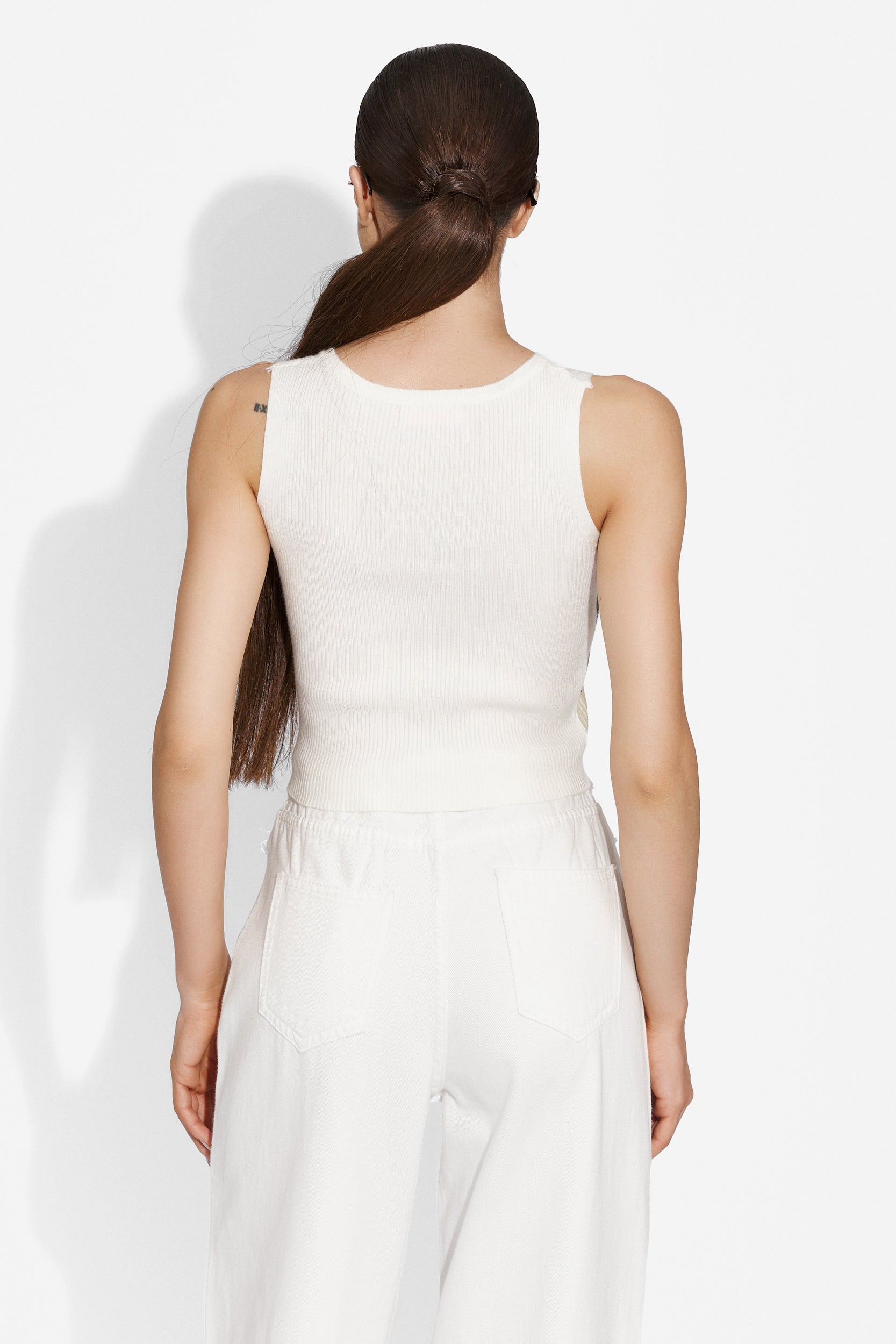 Rondely Bogas casual white lady's maillot