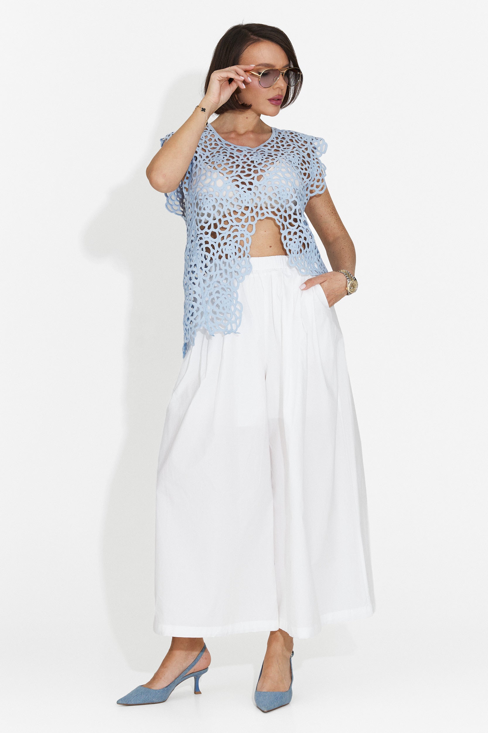 Maiou dama casual bleu Rafelia Bogas