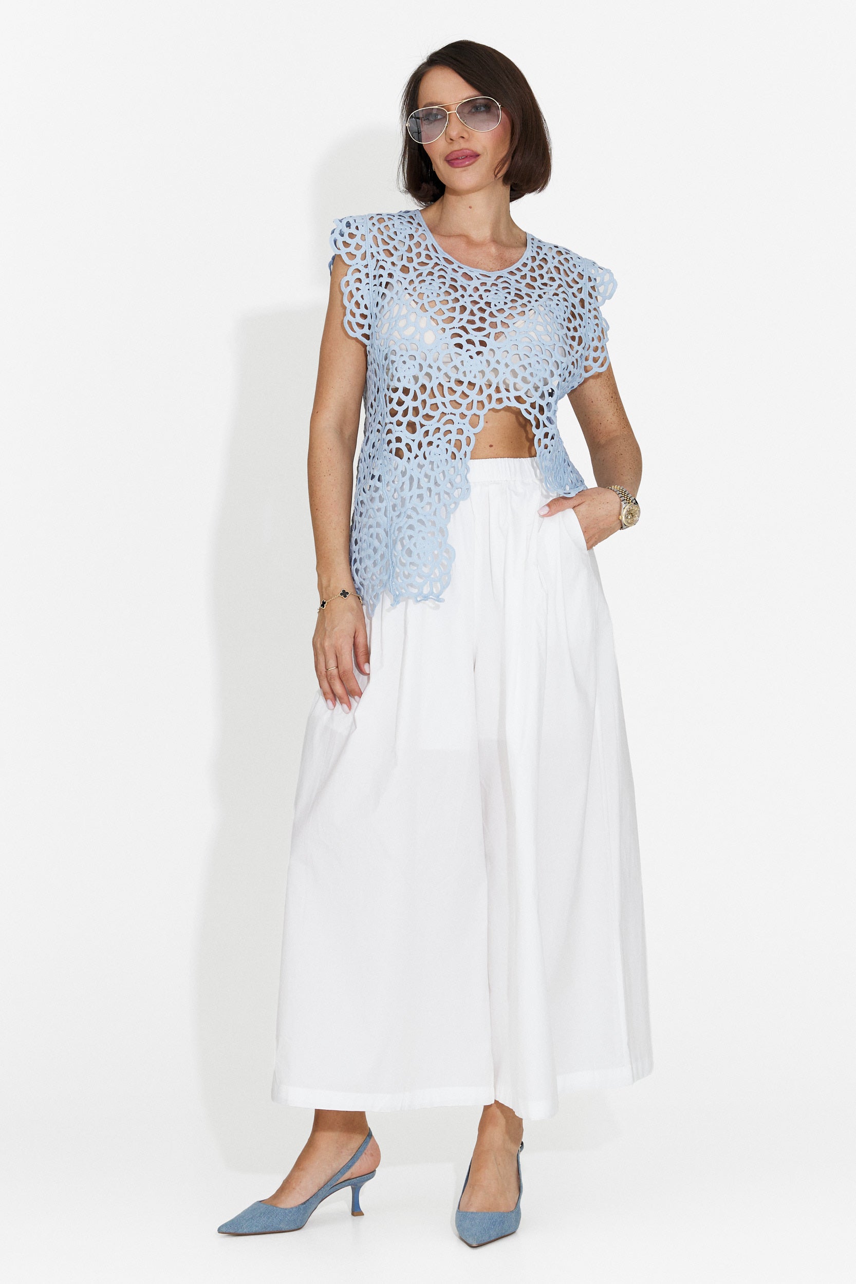 Maiou dama casual bleu Rafelia Bogas