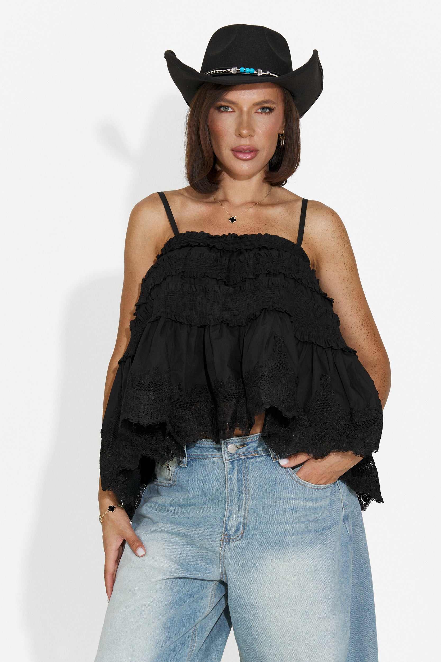 Maiou dama casual negru Elodia Bogas