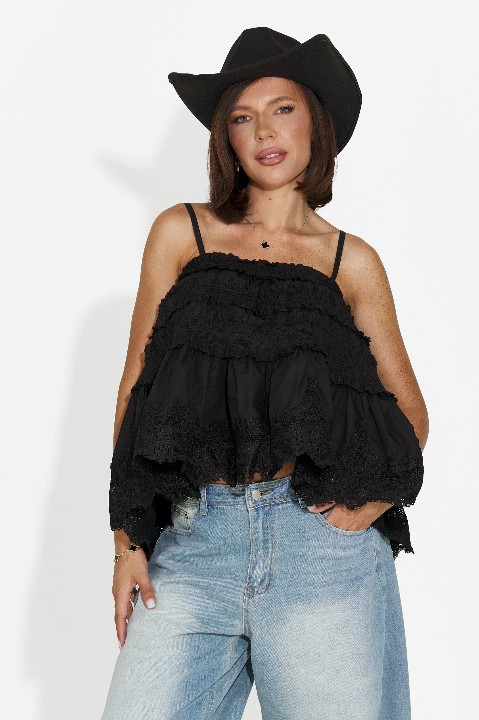 Maiou dama casual negru Elodia Bogas