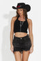 Maiou dama casual negru Fliter Bogas
