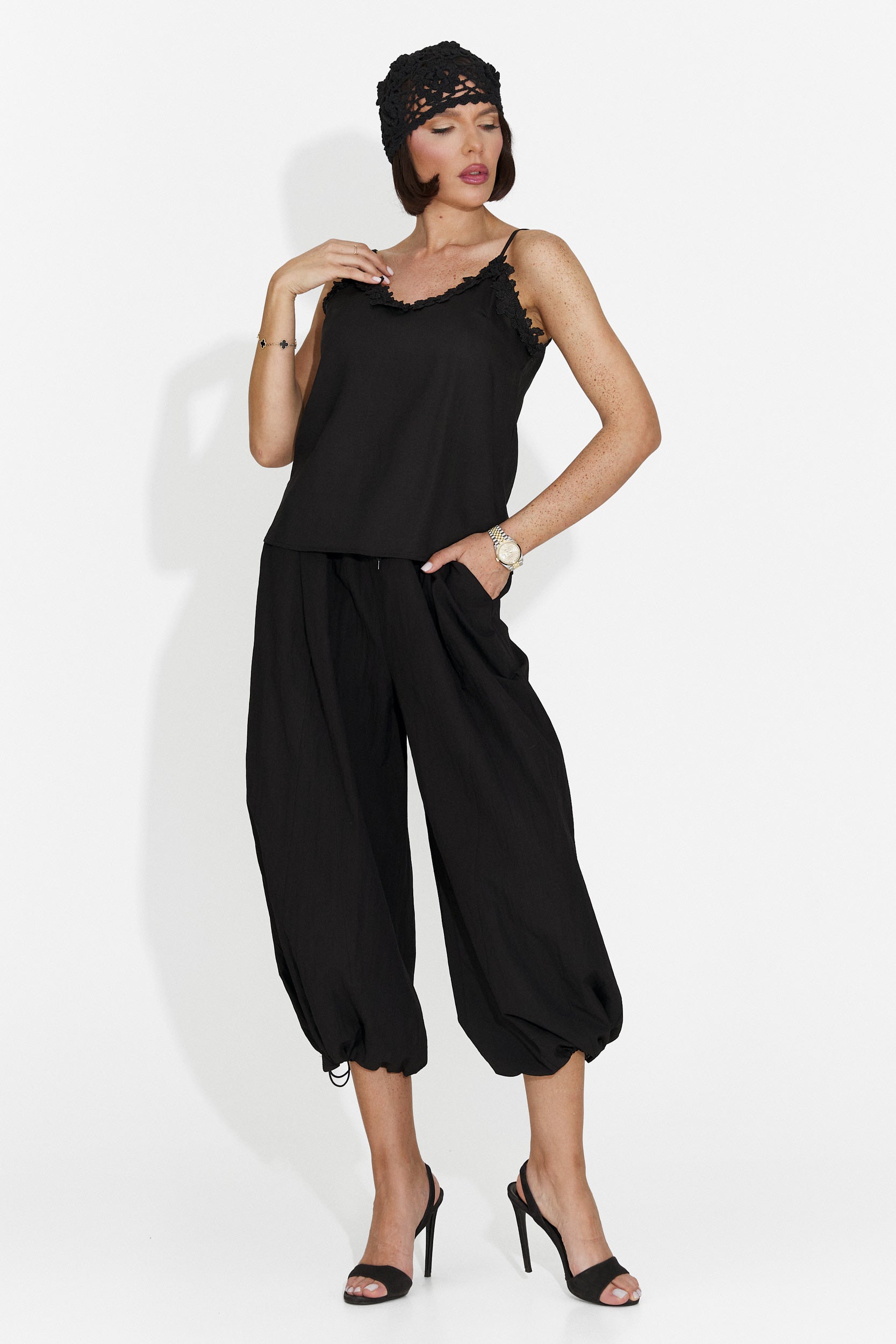 Maiou dama casual negru Primrose Bogas