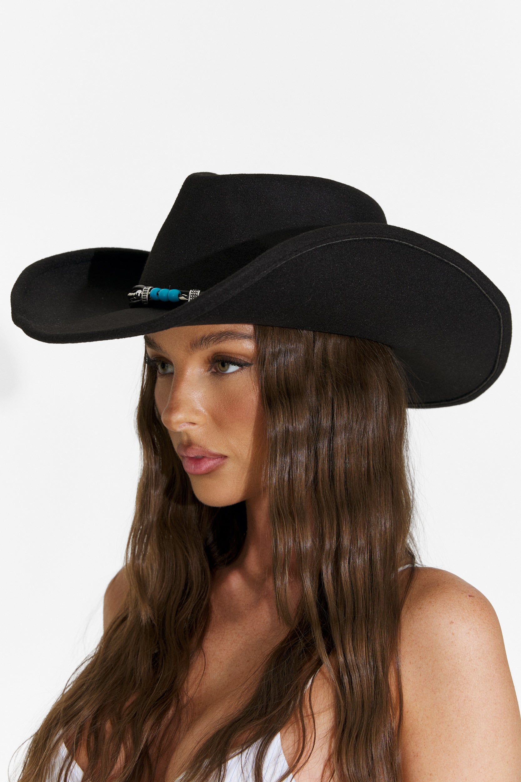 Palarie dama casual neagra Darvela Bogas
