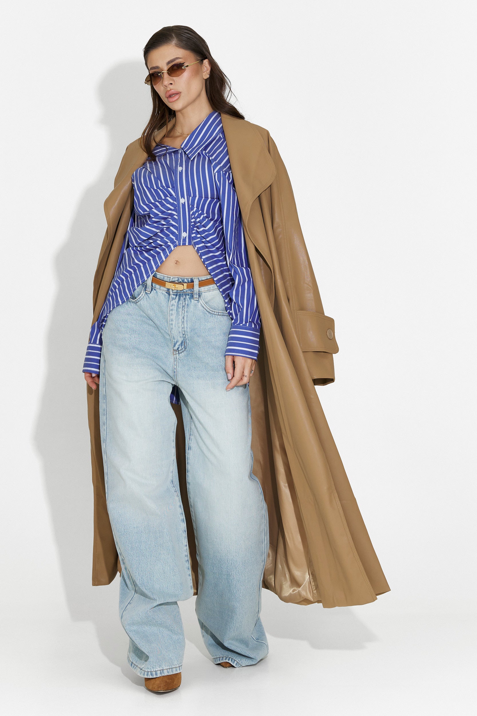 Elegant beige Jasoria Bogas women's coat