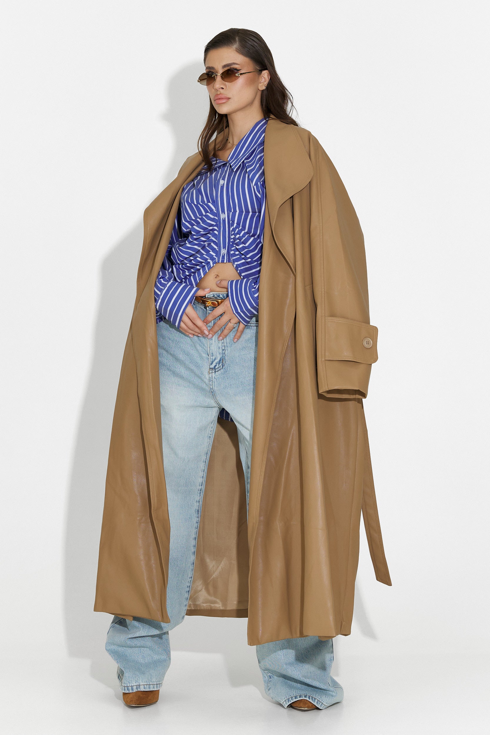 Elegant beige Jasoria Bogas women's coat