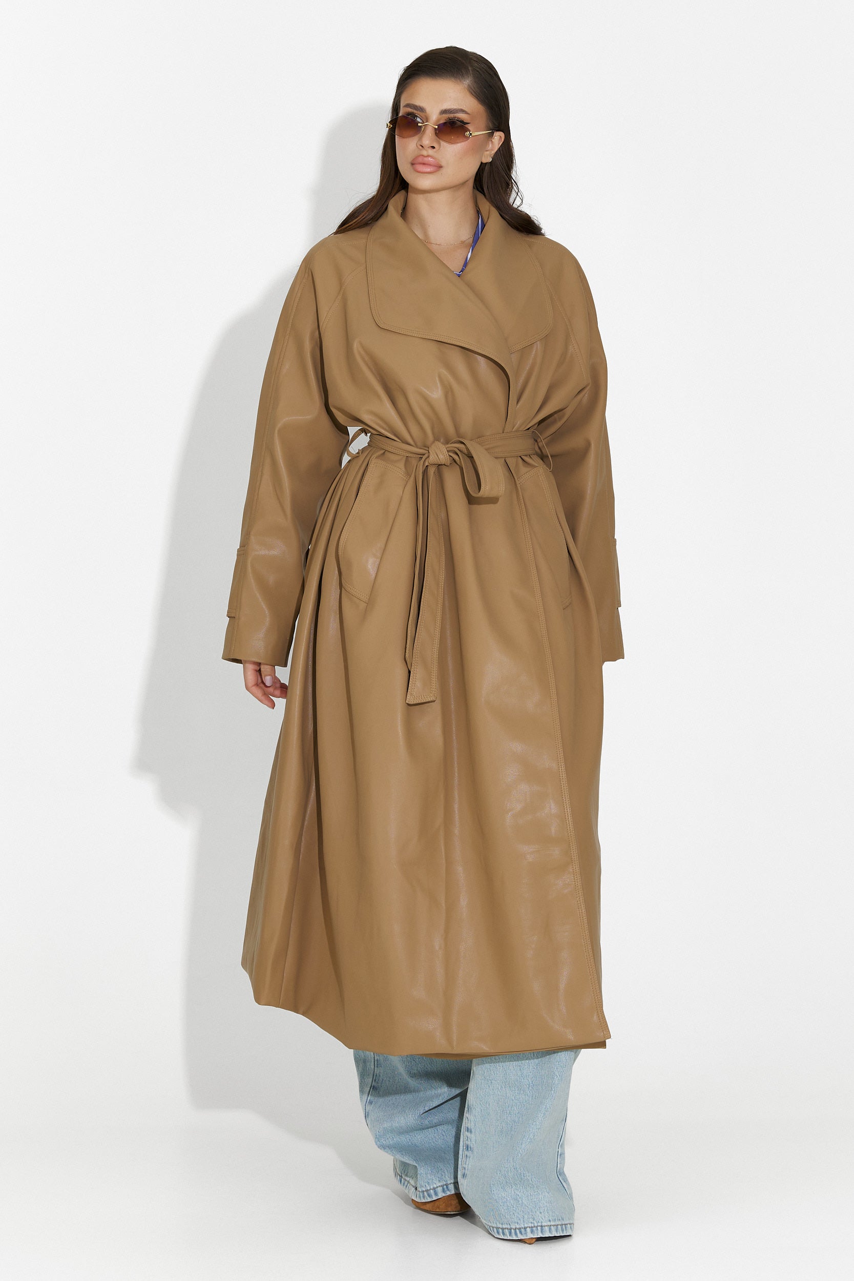 Elegant beige Jasoria Bogas women's coat