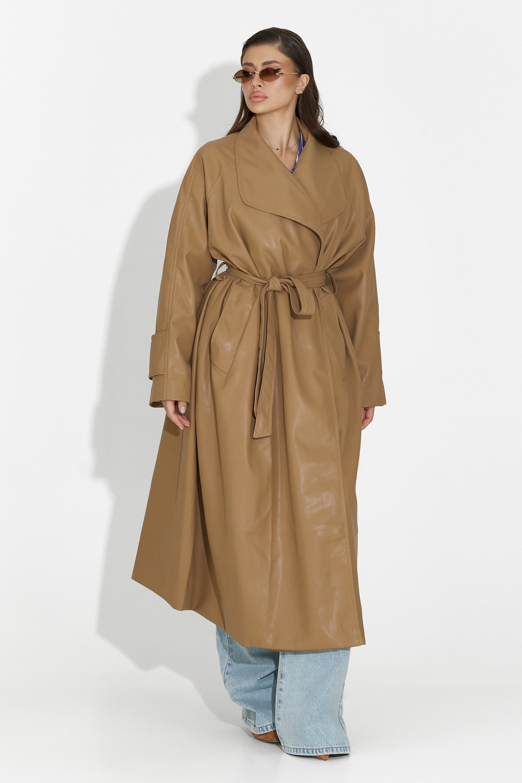 Elegant beige Jasoria Bogas women's coat