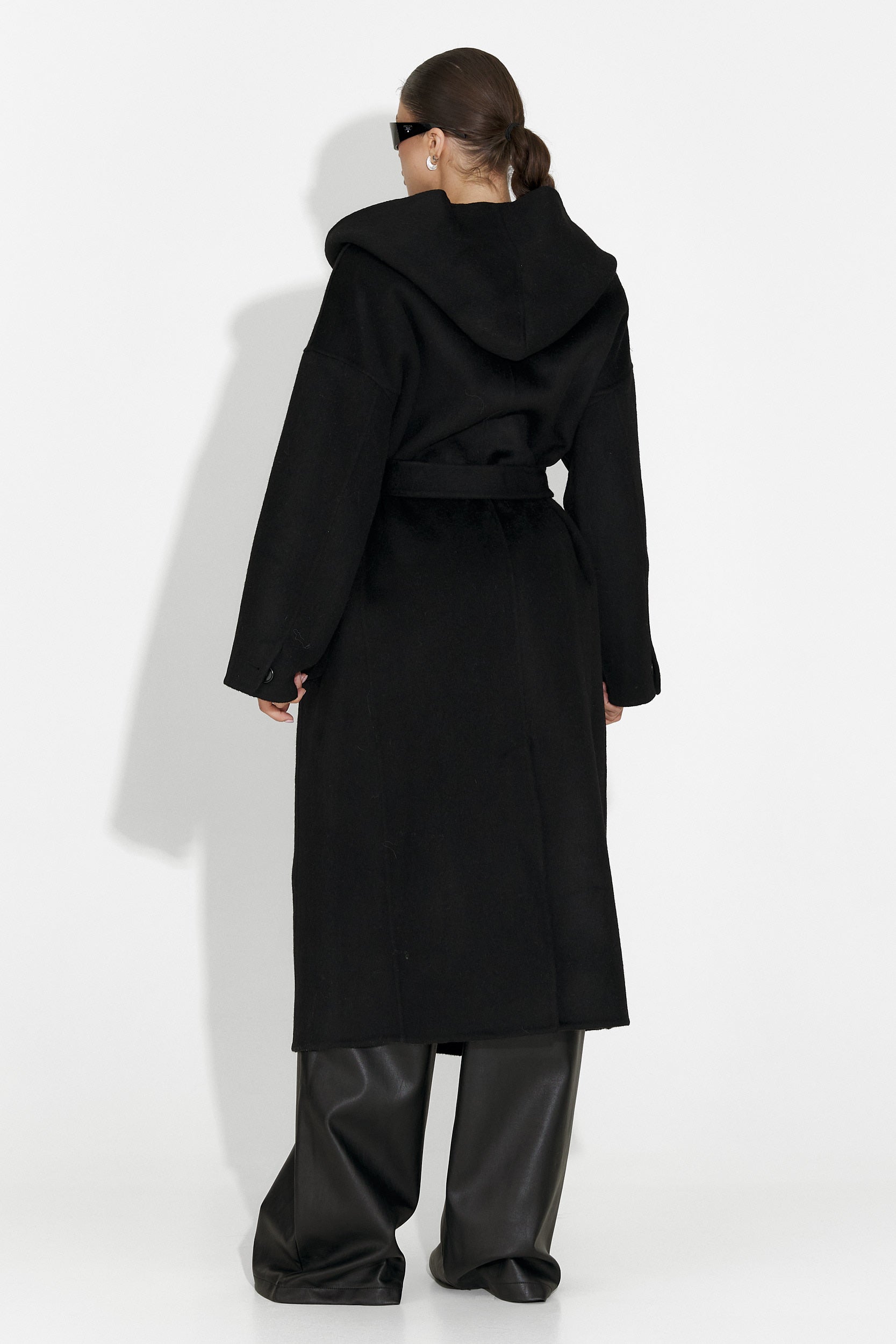 Palton dama elegant negru Carivana Bogas