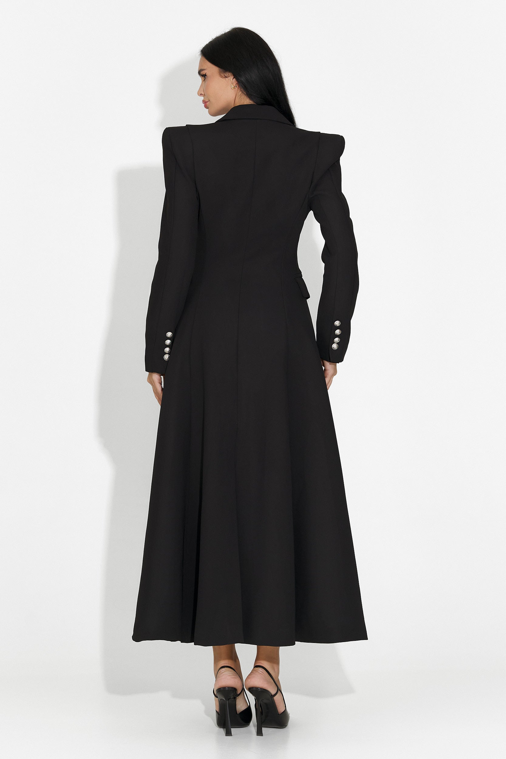 Elegant black Ilisha Bogas ladies coat