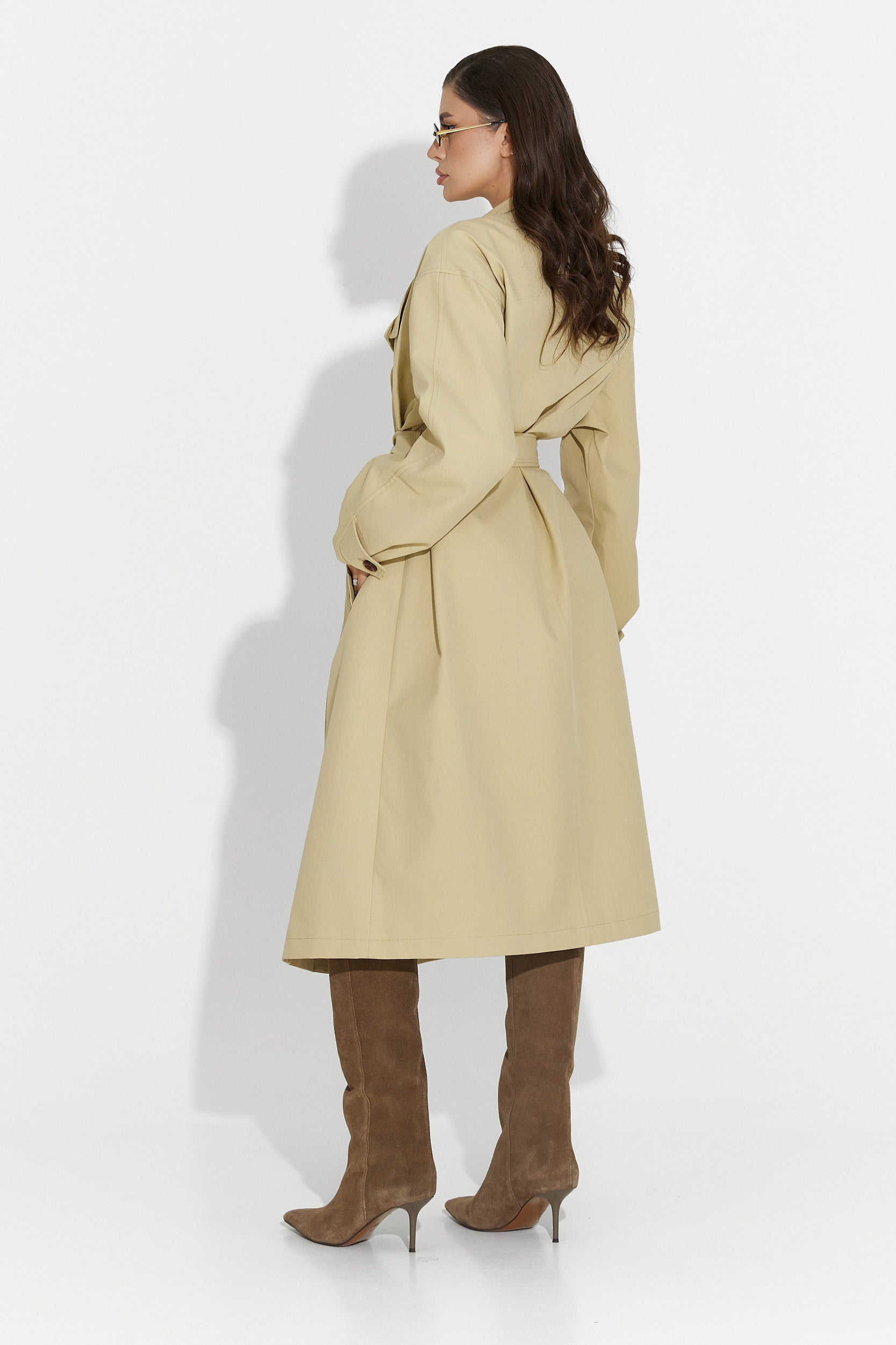 Medium brown women's coat Dakisa Bogas
