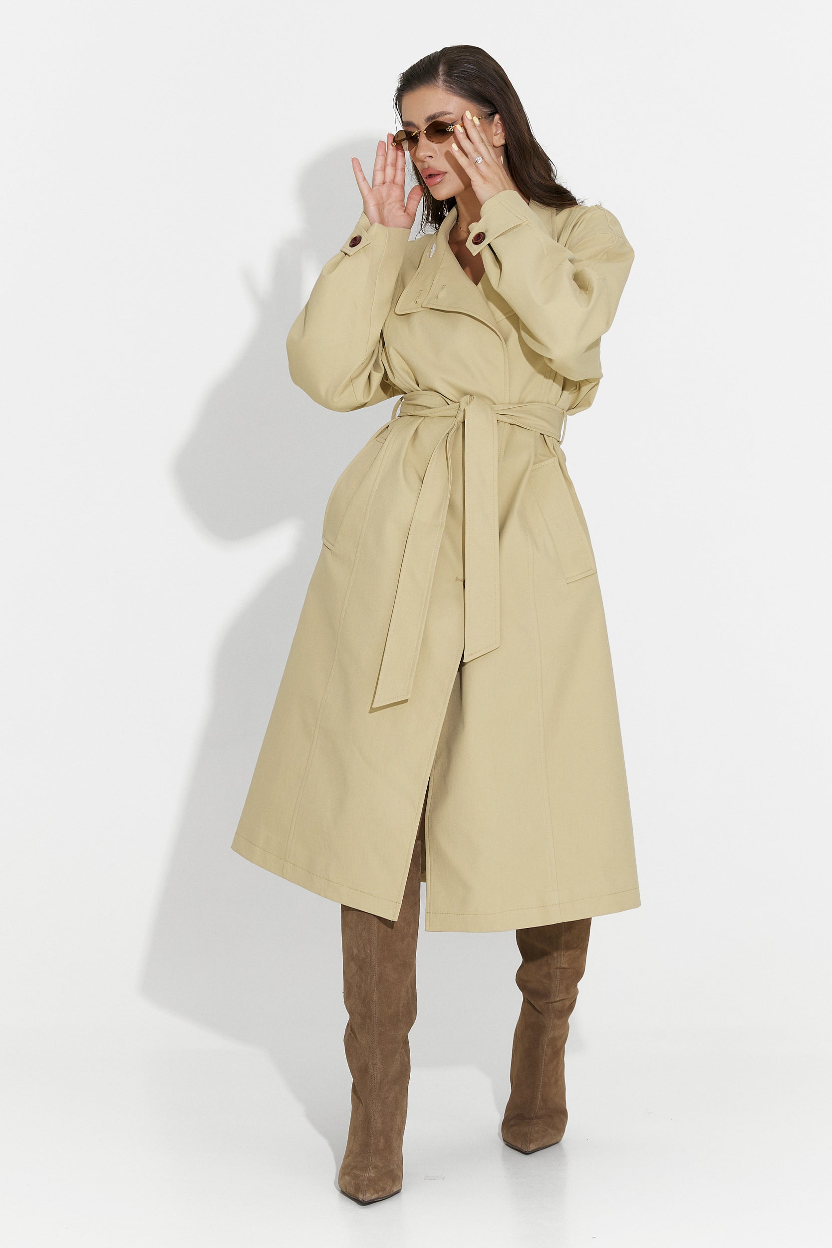 Medium brown women's coat Dakisa Bogas