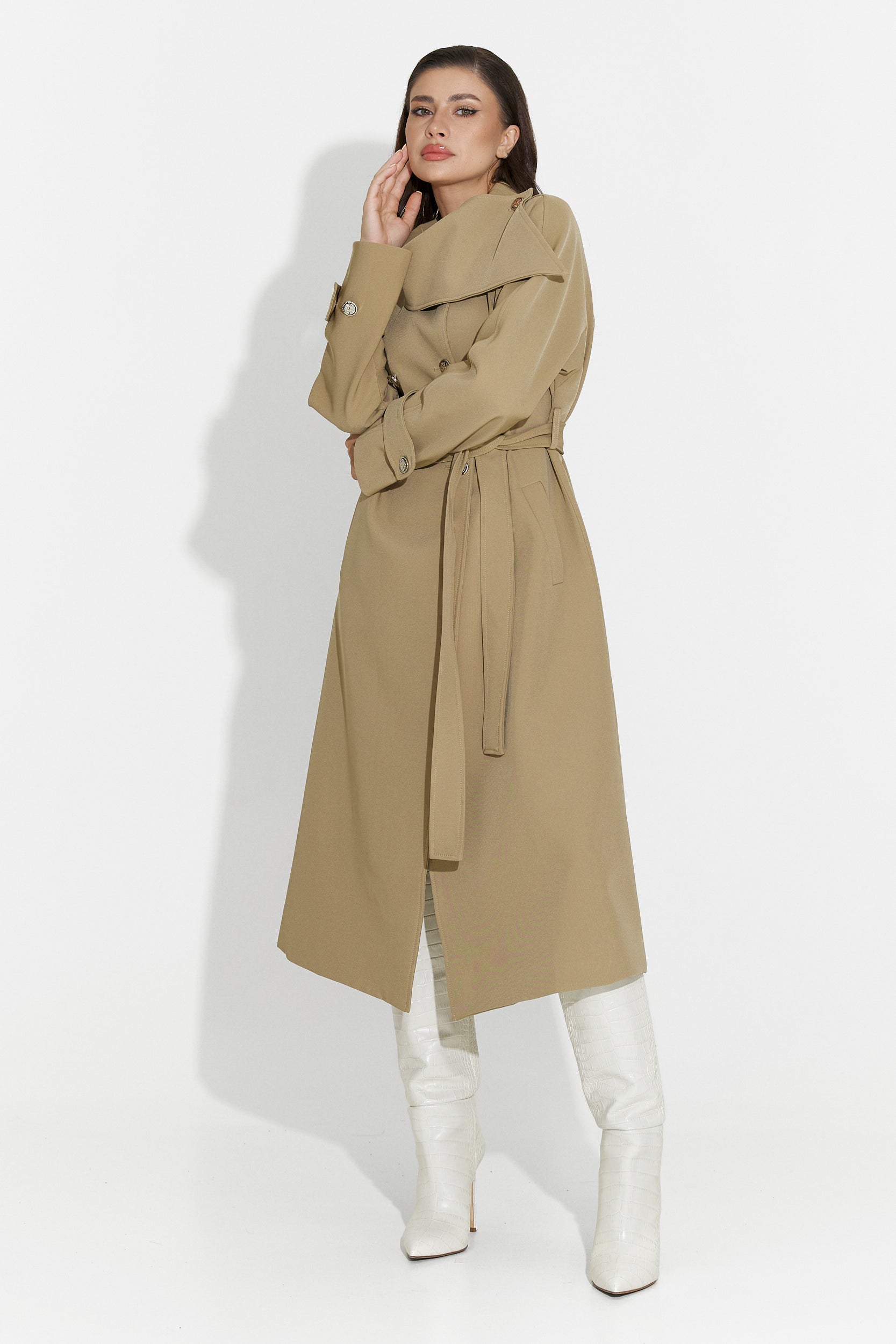 Women's medium brown coat Scotie Bogas