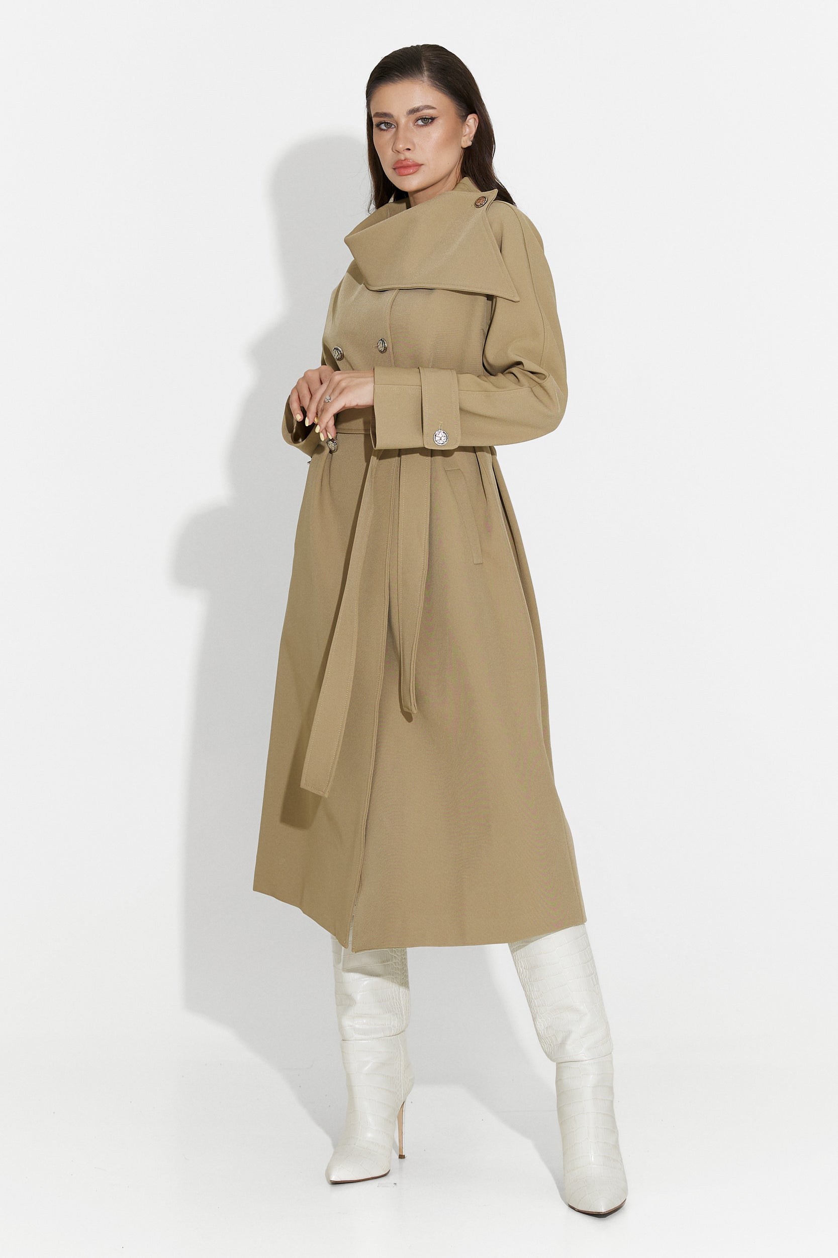 Women's medium brown coat Scotie Bogas