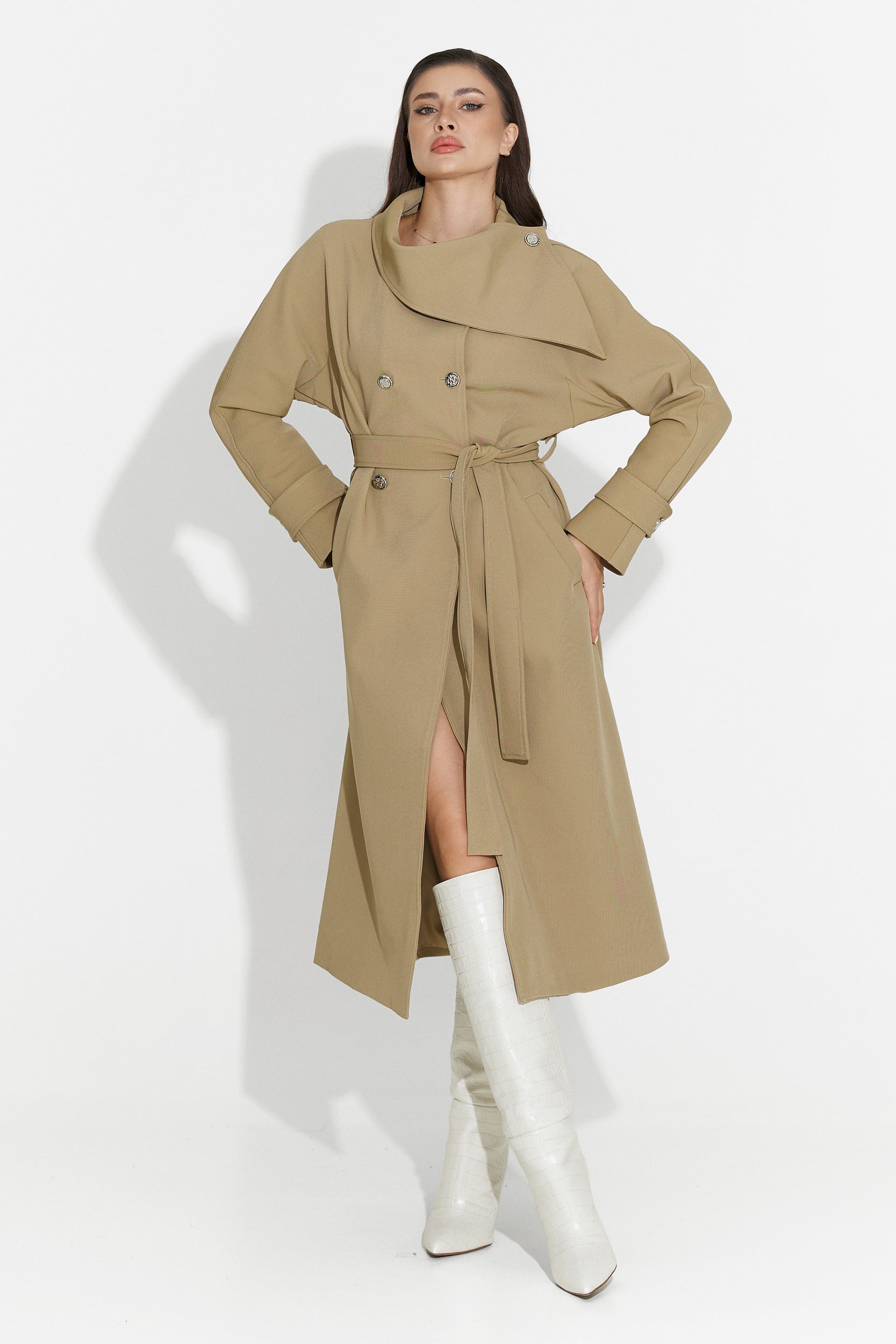 Women's medium brown coat Scotie Bogas