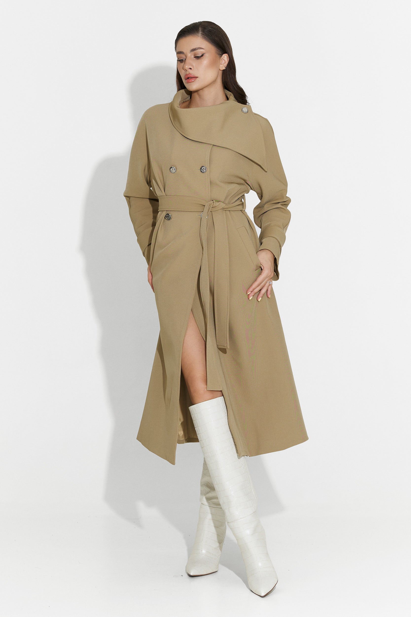 Women's medium brown coat Scotie Bogas
