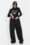 Pantaloni casual negri Lulaoa Bogas