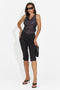 Pantaloni dama capri negri Aspazia Bogas