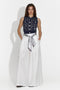 Pantaloni dama casual albi Benito Bogas