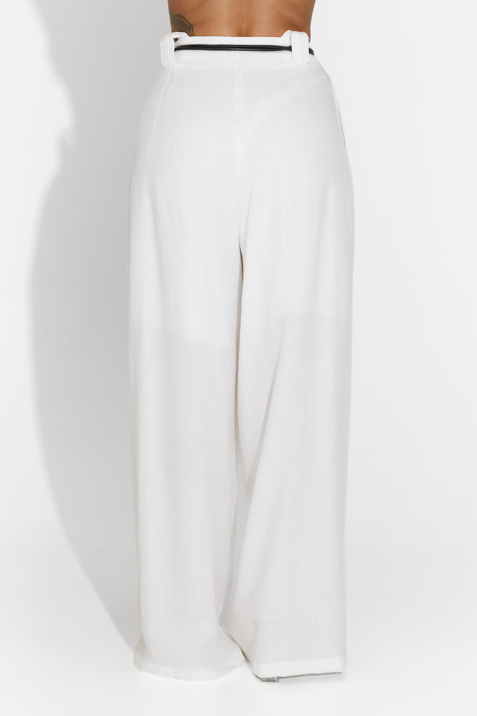 Pantaloni dama casual albi Mason Bogas