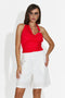 Pantaloni dama casual albi Ofelyna Bogas