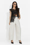 Pantaloni dama casual bej Horwed Bogas